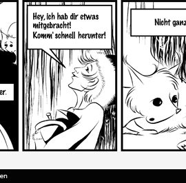 Comic Strip: Die Hutmacherin und das Eichhörnchen