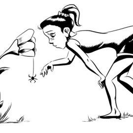 Girl and Spider