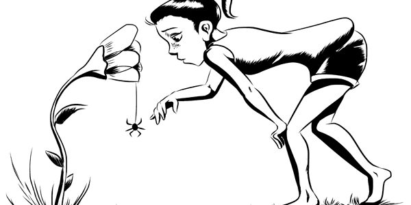 Girl and Spider