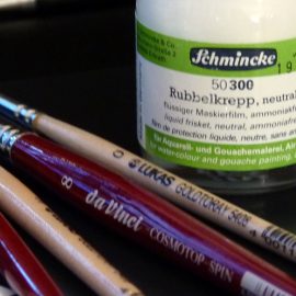 Rubbelkrepp für Aquarell