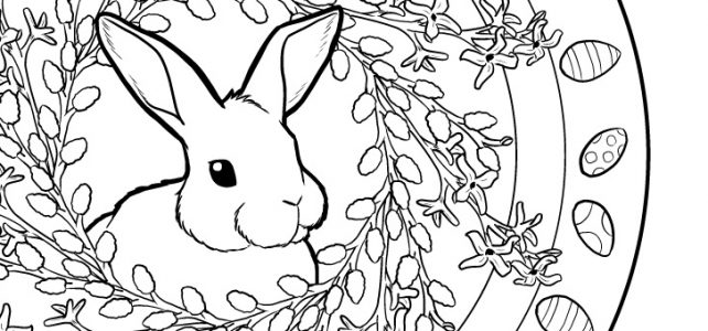 Mandala zu Ostern zum Ausmalen