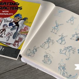 Feature Bild: Skizzenbuch mit Fachbuch
