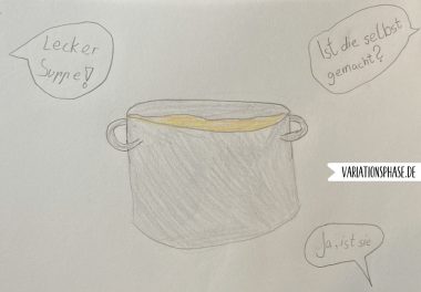 Zeichnung eines Kochtopfs