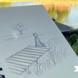 Warten am Steg (P52, Sehnsucht)
